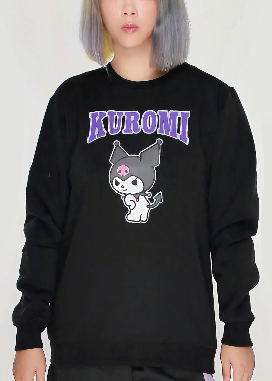  Sanrio Kuromi Bad Gal Oversized Pullover