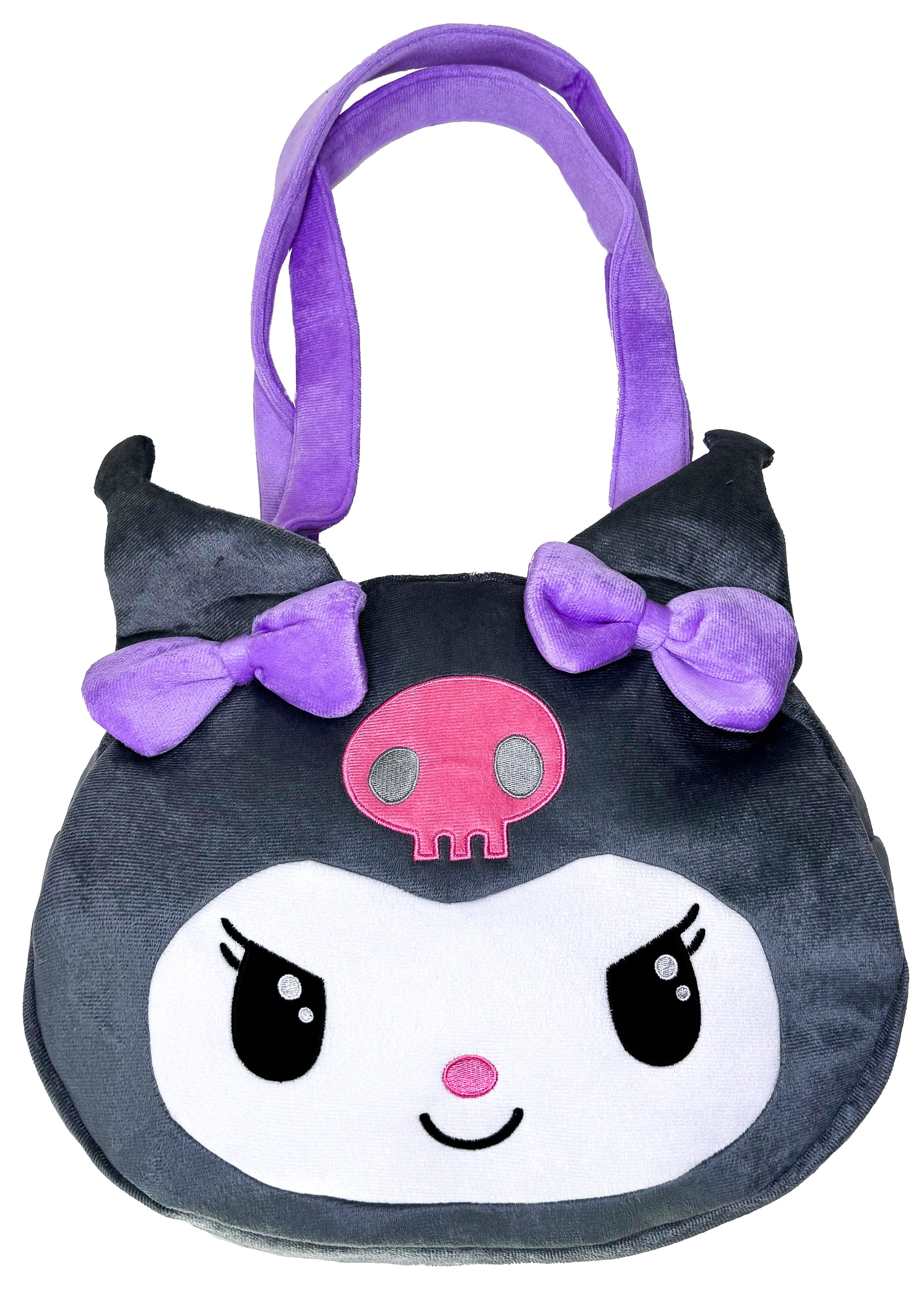  Sanrio Kuromi Big Face Plush Tote