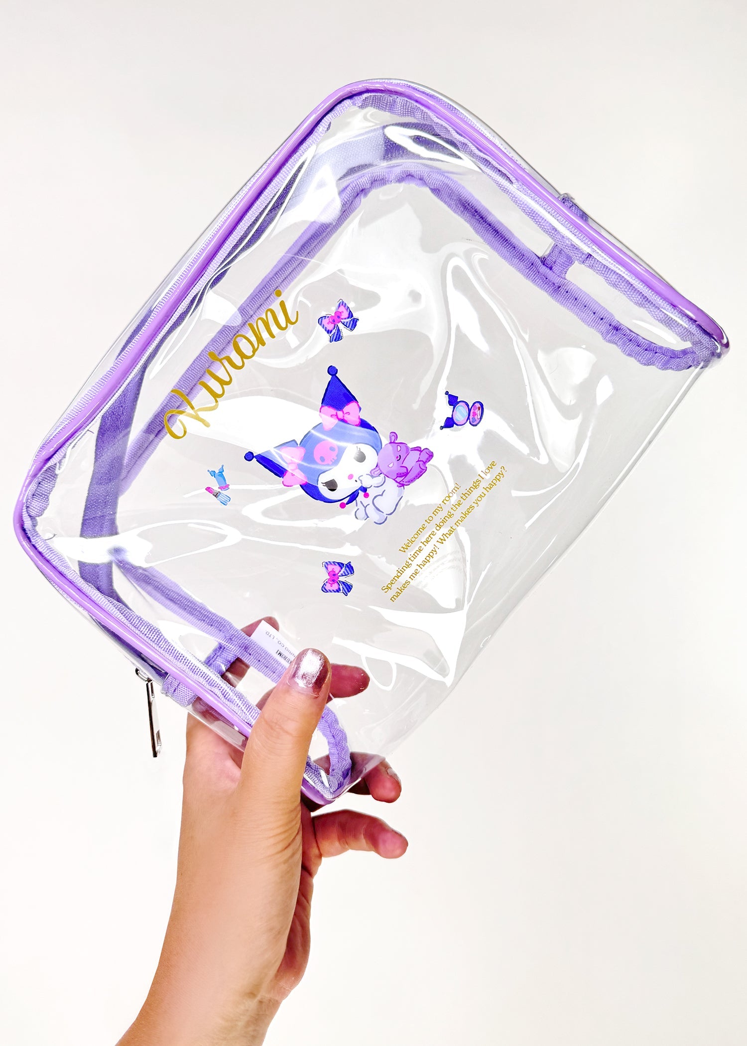 Sanrio Kuromi Vinyl Cosmetic Bag