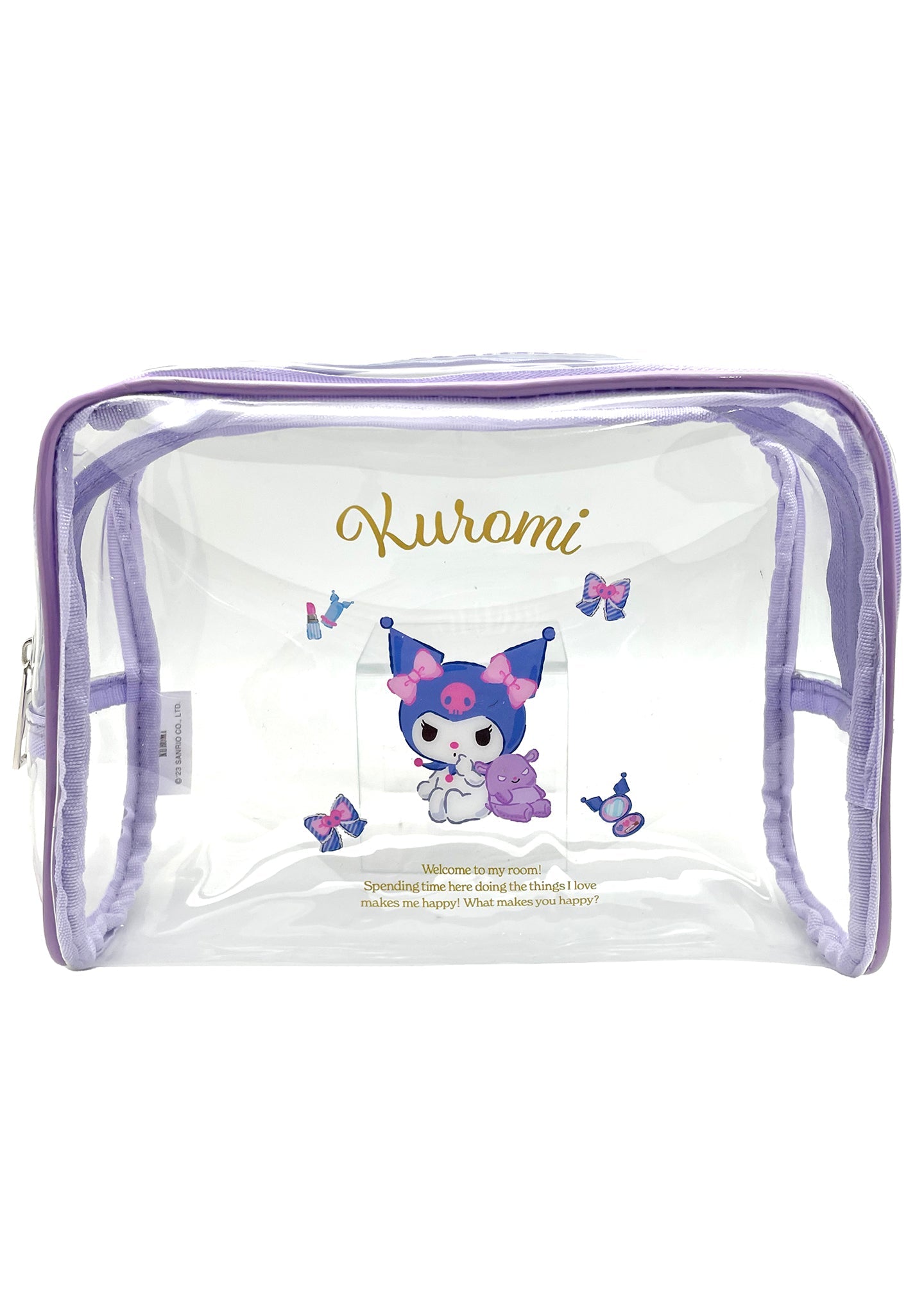  Sanrio Kuromi Vinyl Cosmetic Bag