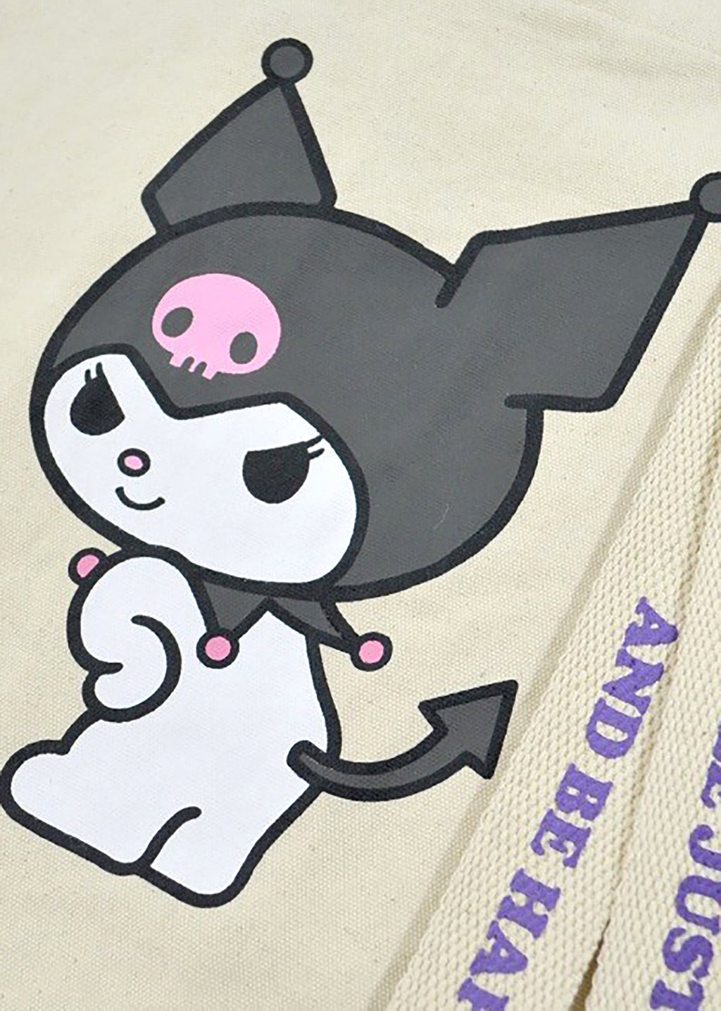  Sanrio Kuromi Convertible Canvas Tote