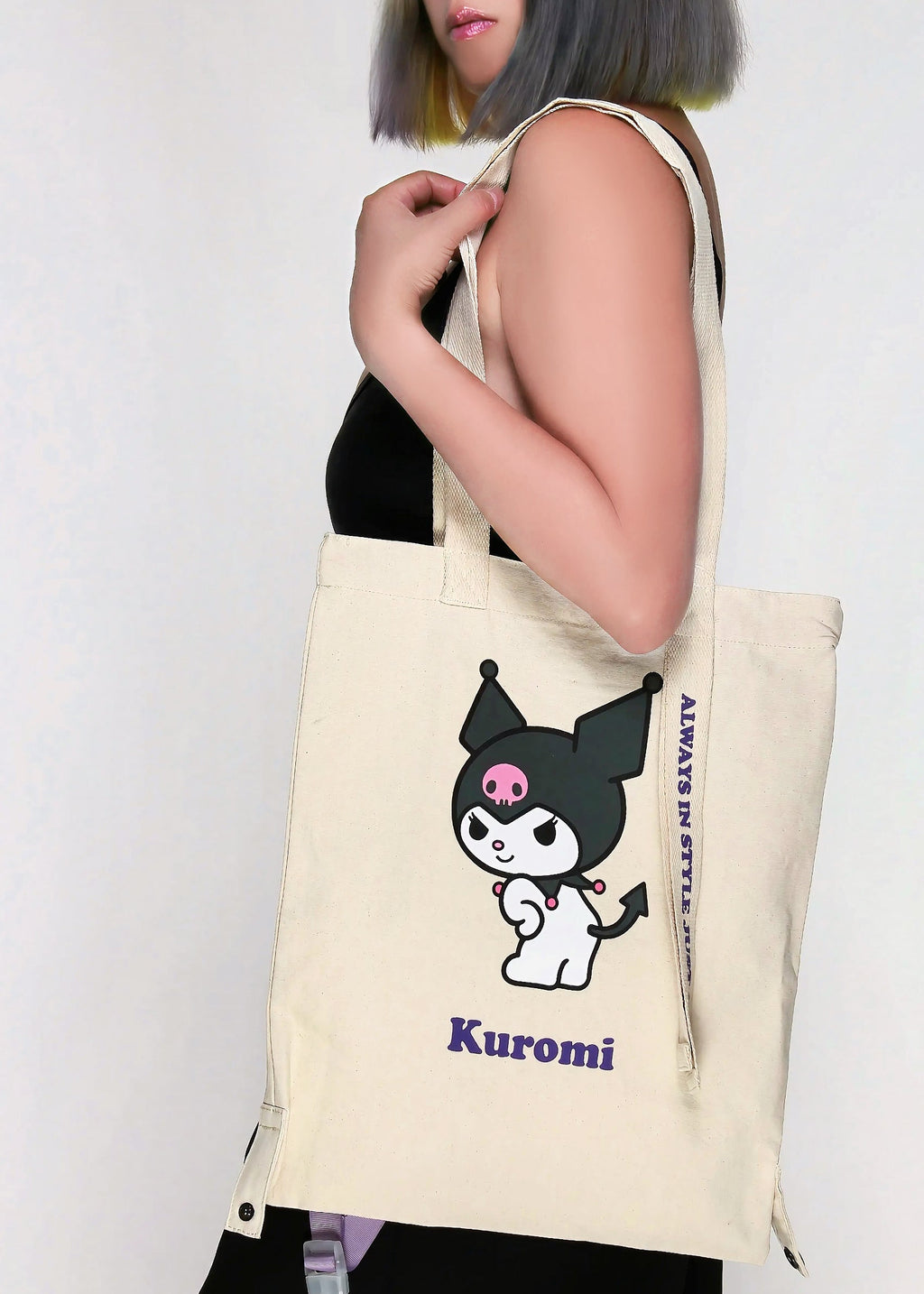  Sanrio Kuromi Convertible Canvas Tote