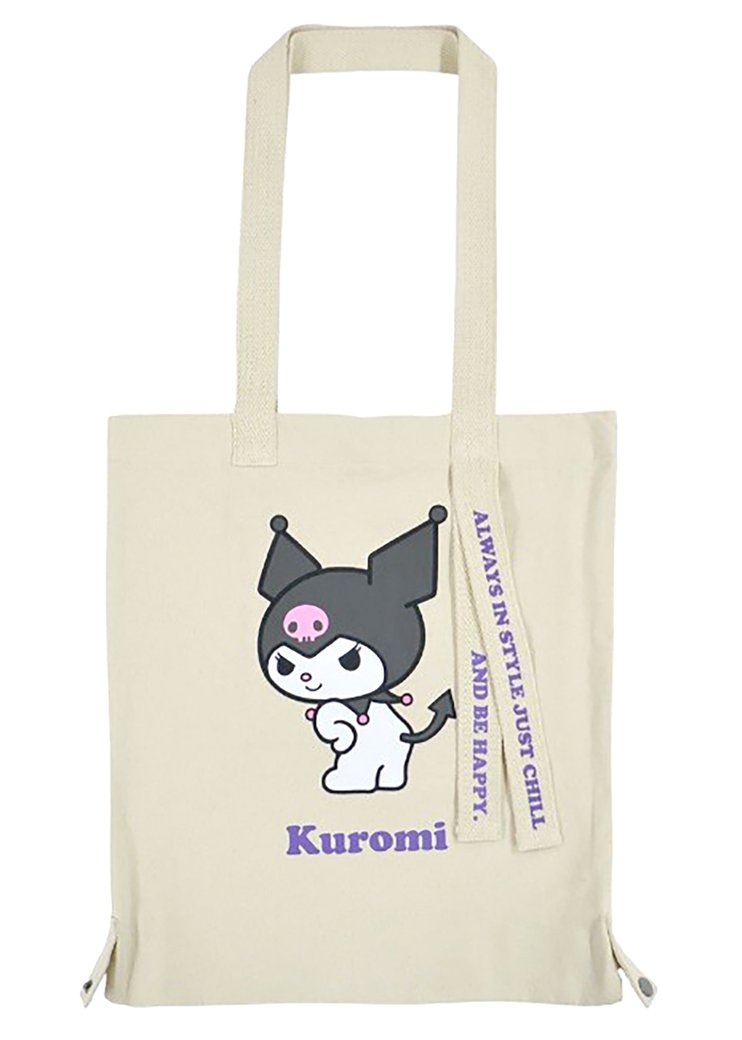  Sanrio Kuromi Convertible Canvas Tote