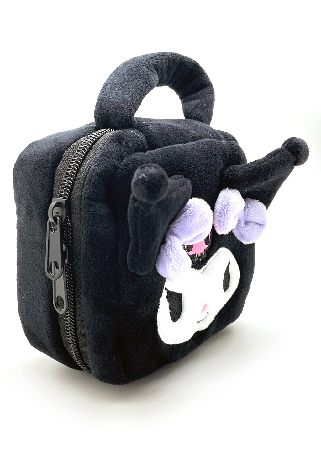  Sanrio Kuromi Face Square Plush Cosmetic Bag