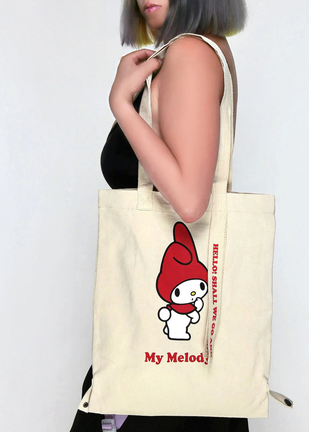  Sanrio My Melody Convertible Canvas Tote