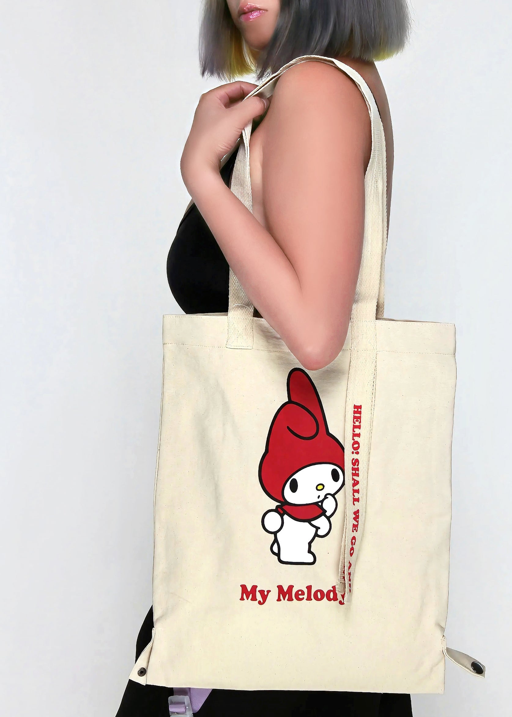 Sanrio My Melody Convertible Canvas Tote
