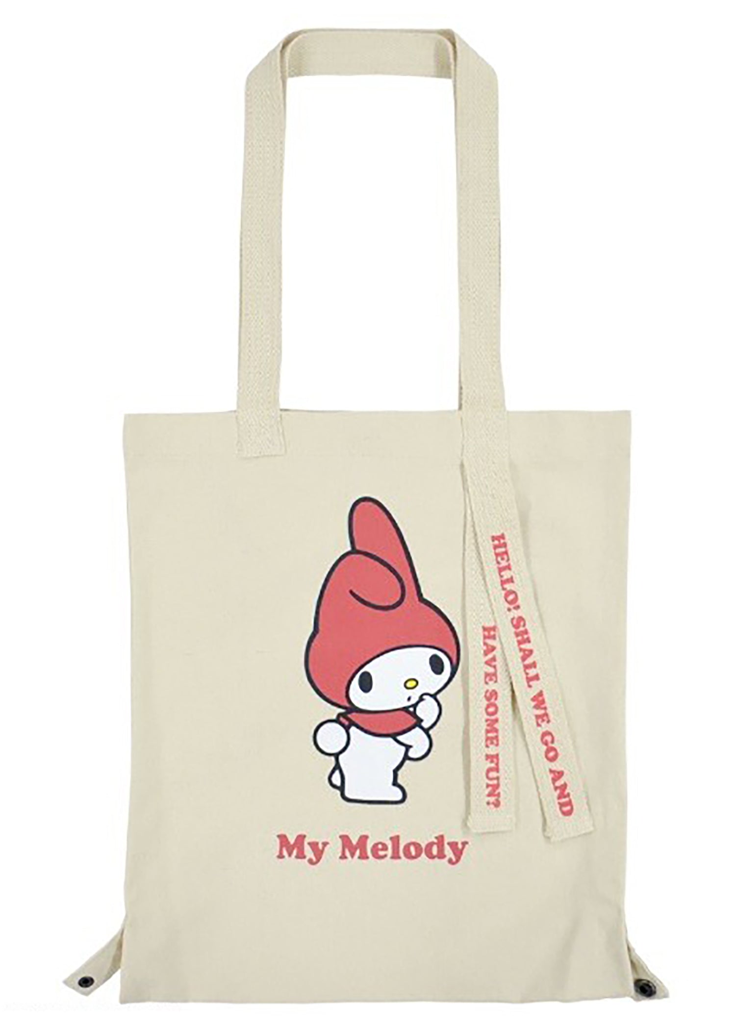  Sanrio My Melody Convertible Canvas Tote