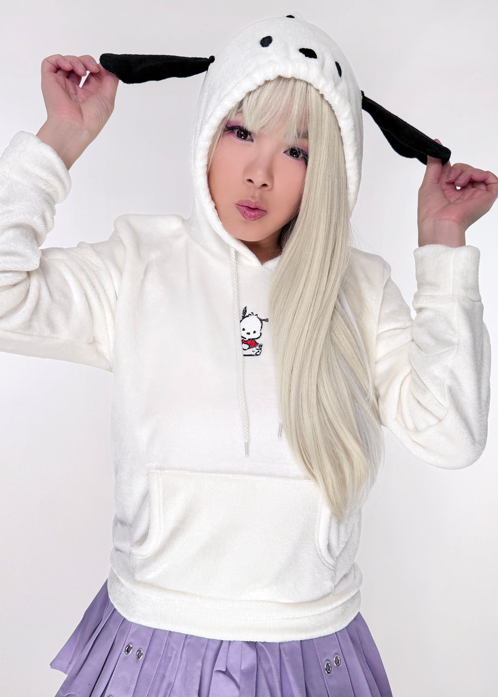  Sanrio Pochacco Cosplay Sherpa Hoodie