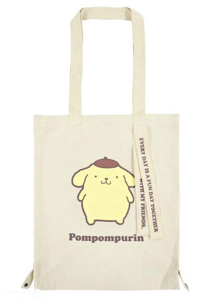  Sanrio Pompompurin Convertible Canvas Tote