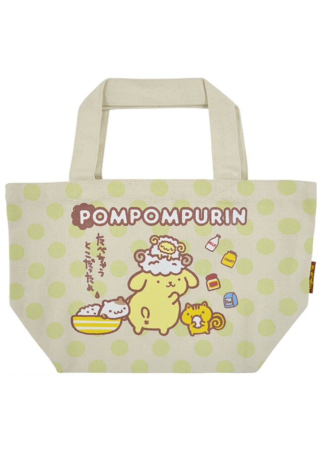  Sanrio Pompompurin Polka Dot Canvas Tote