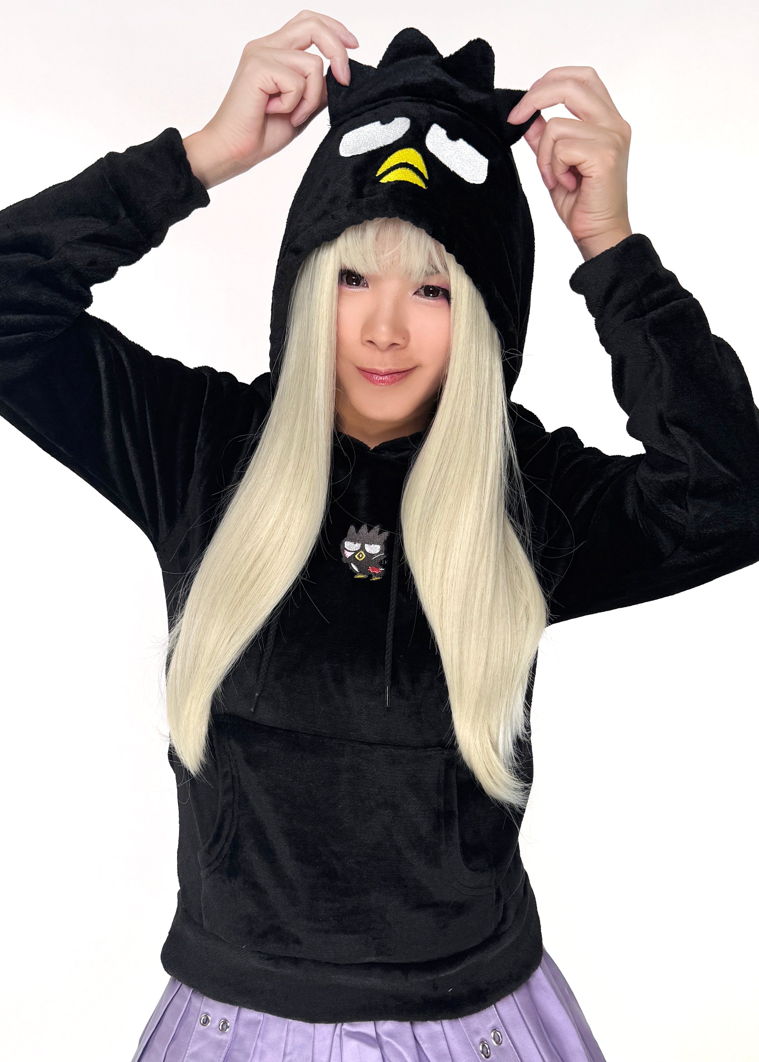  Sanrio Badtz-Maru Cosplay Sherpa Hoodie