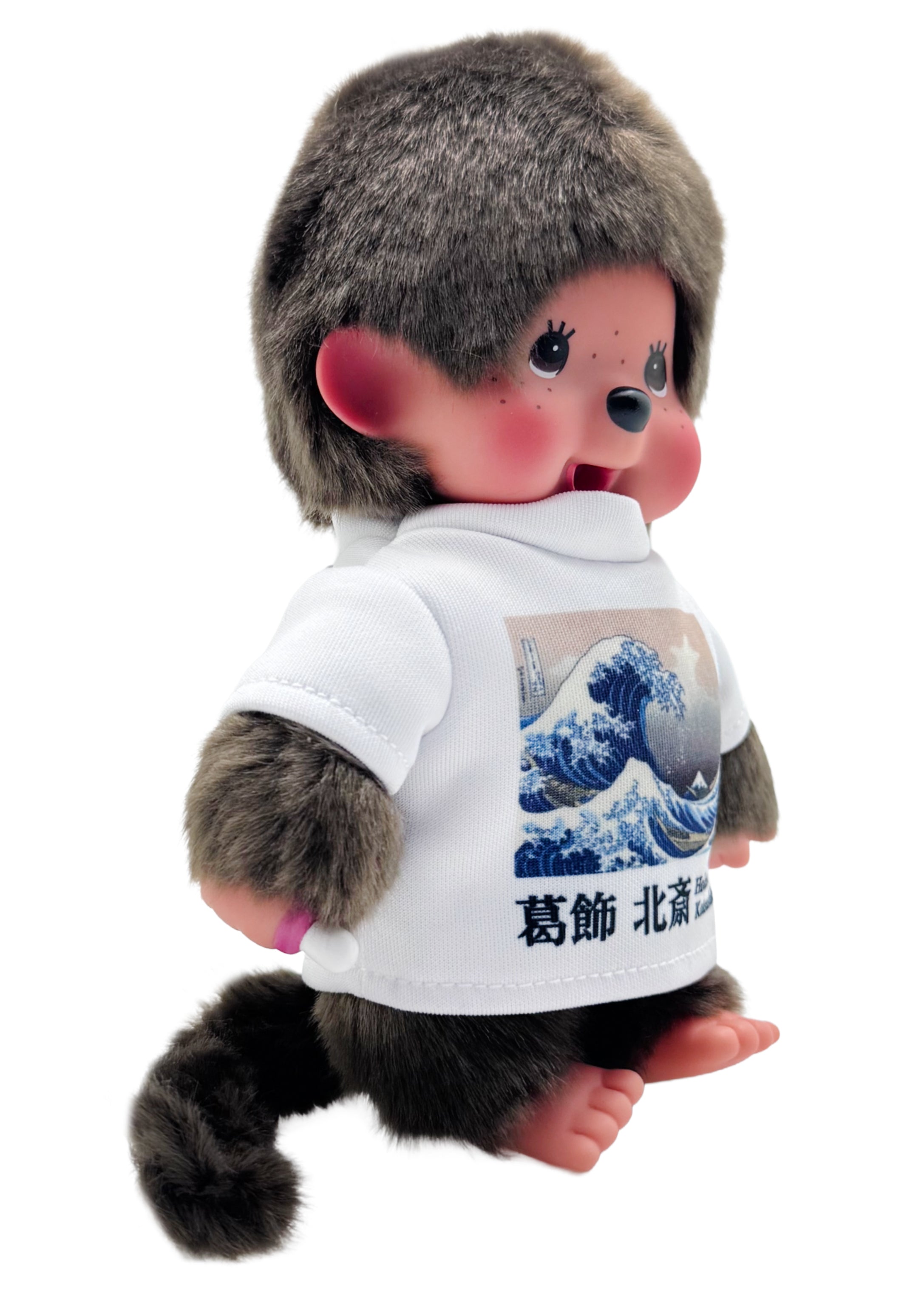  Monchhichi Art Series The Great Wave Of Kanagawa Plush Doll - Limited Edition