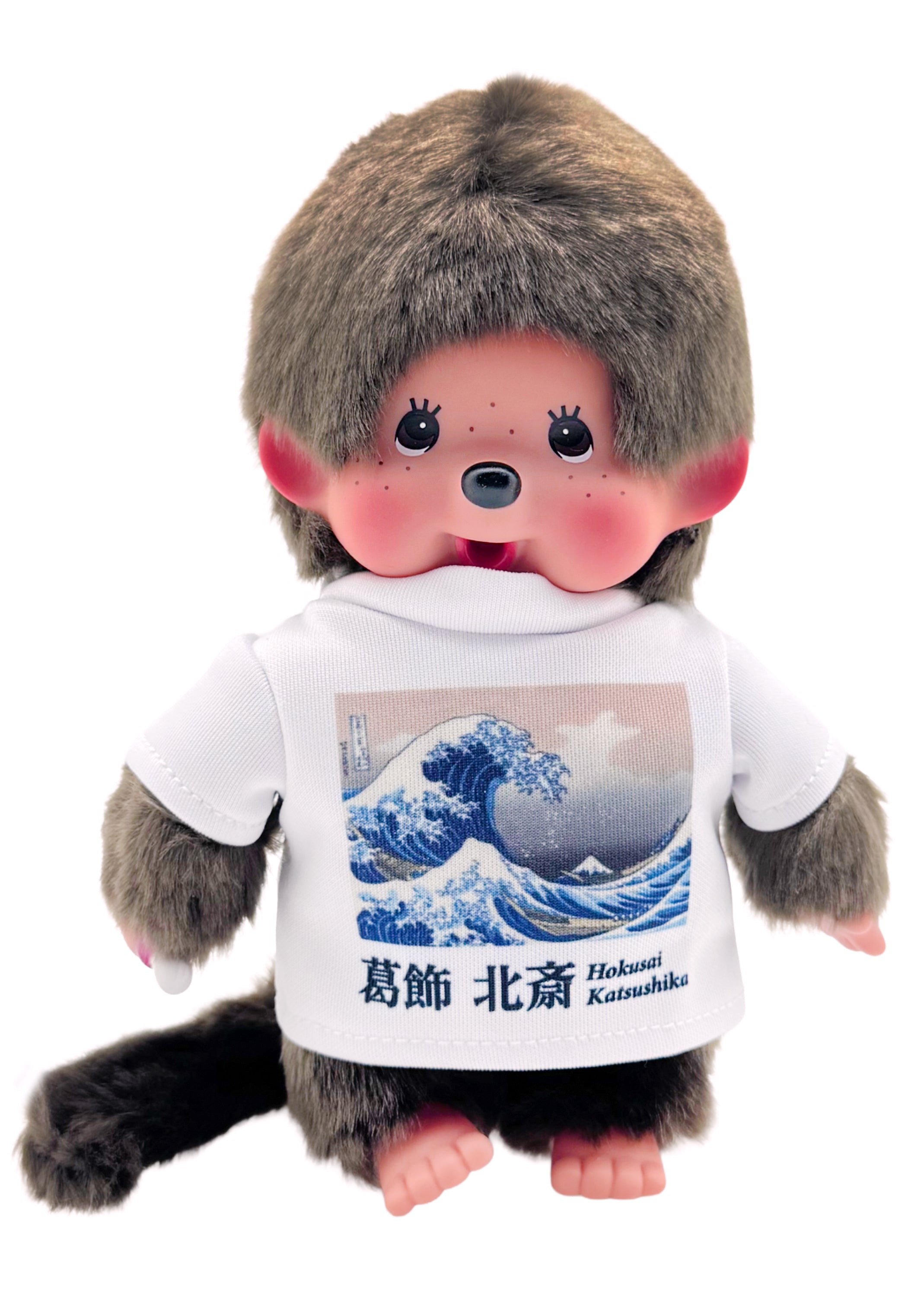  Monchhichi Art Series The Great Wave Of Kanagawa Plush Doll - Limited Edition