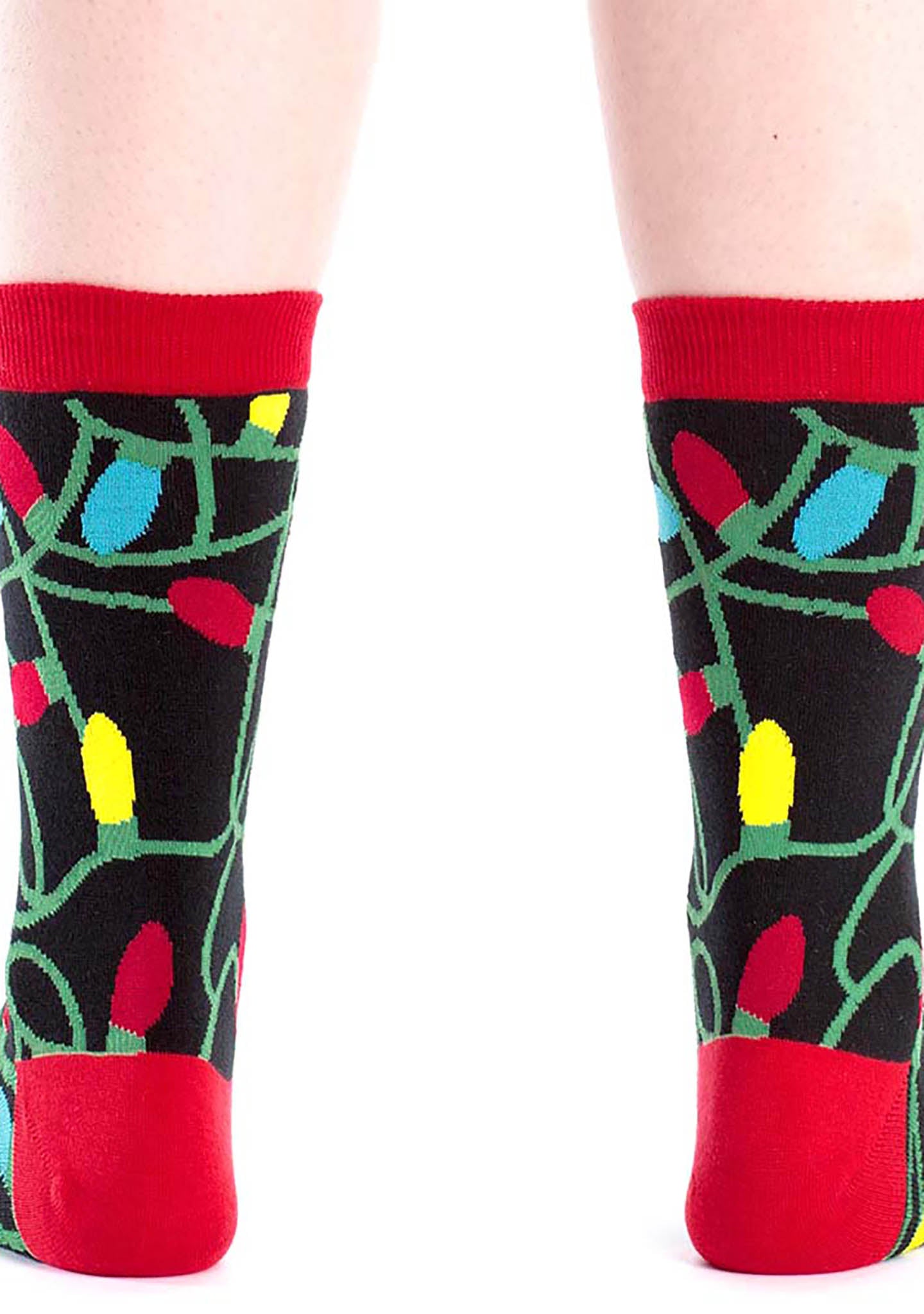  Sock It To Me Tangled Lights Crew Socks For Women