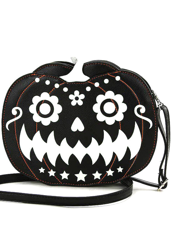  Double Fright Jack O'Lantern Pumpkin Glow In The Dark Crossbody