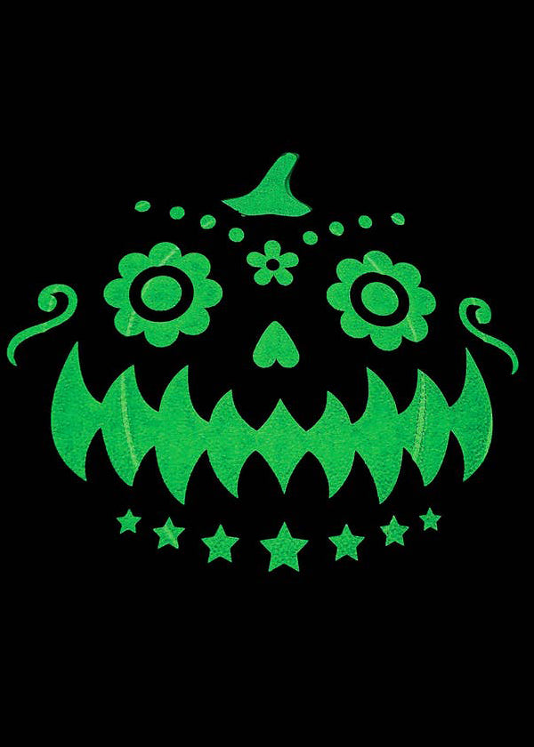  Double Fright Jack O'Lantern Pumpkin Glow In The Dark Crossbody