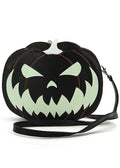  Double Fright Jack O'Lantern Pumpkin Glow In The Dark Crossbody