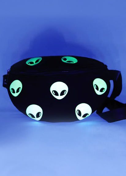  Alien Glow In The Dark AOP Belt Bags