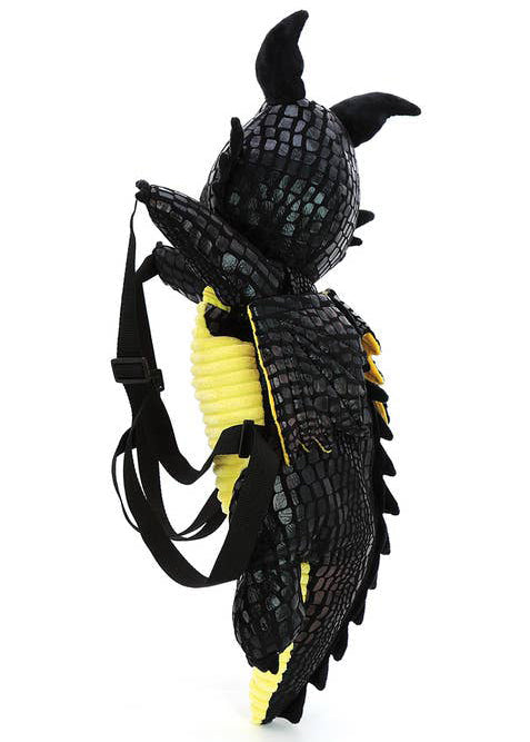  Black Dragon Plush Backpack