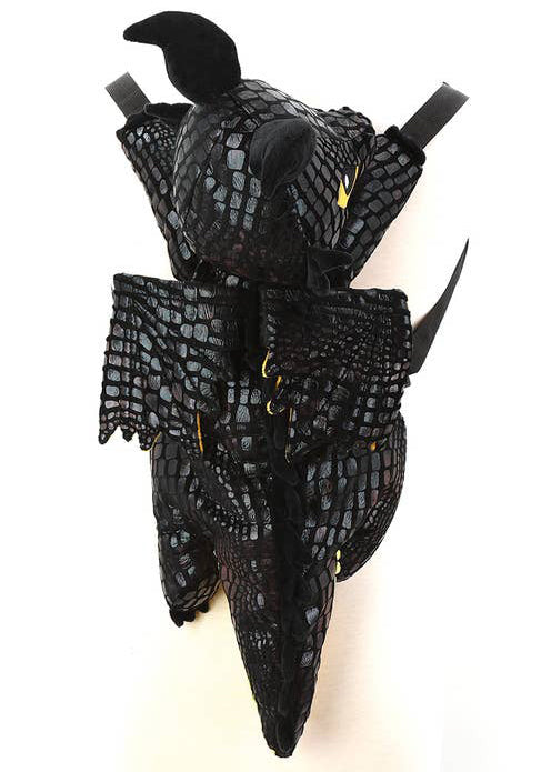  Black Dragon Plush Backpack