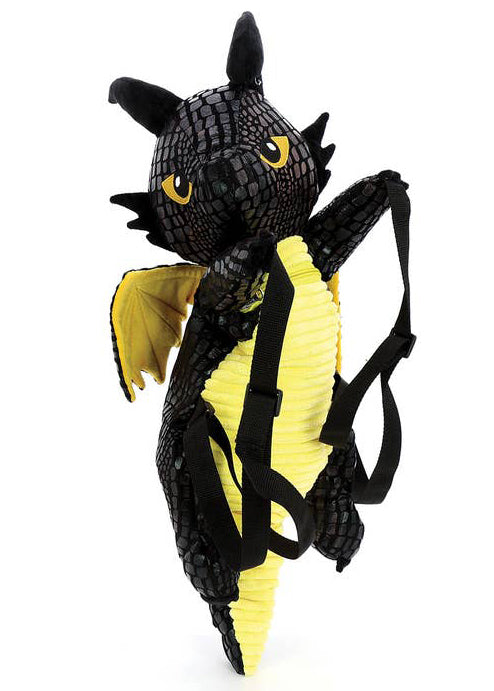  Black Dragon Plush Backpack