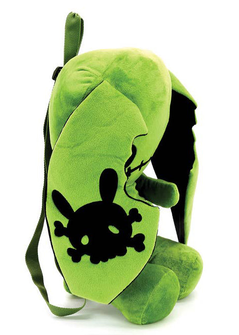  Naughty Bunny Green Plush Backpack