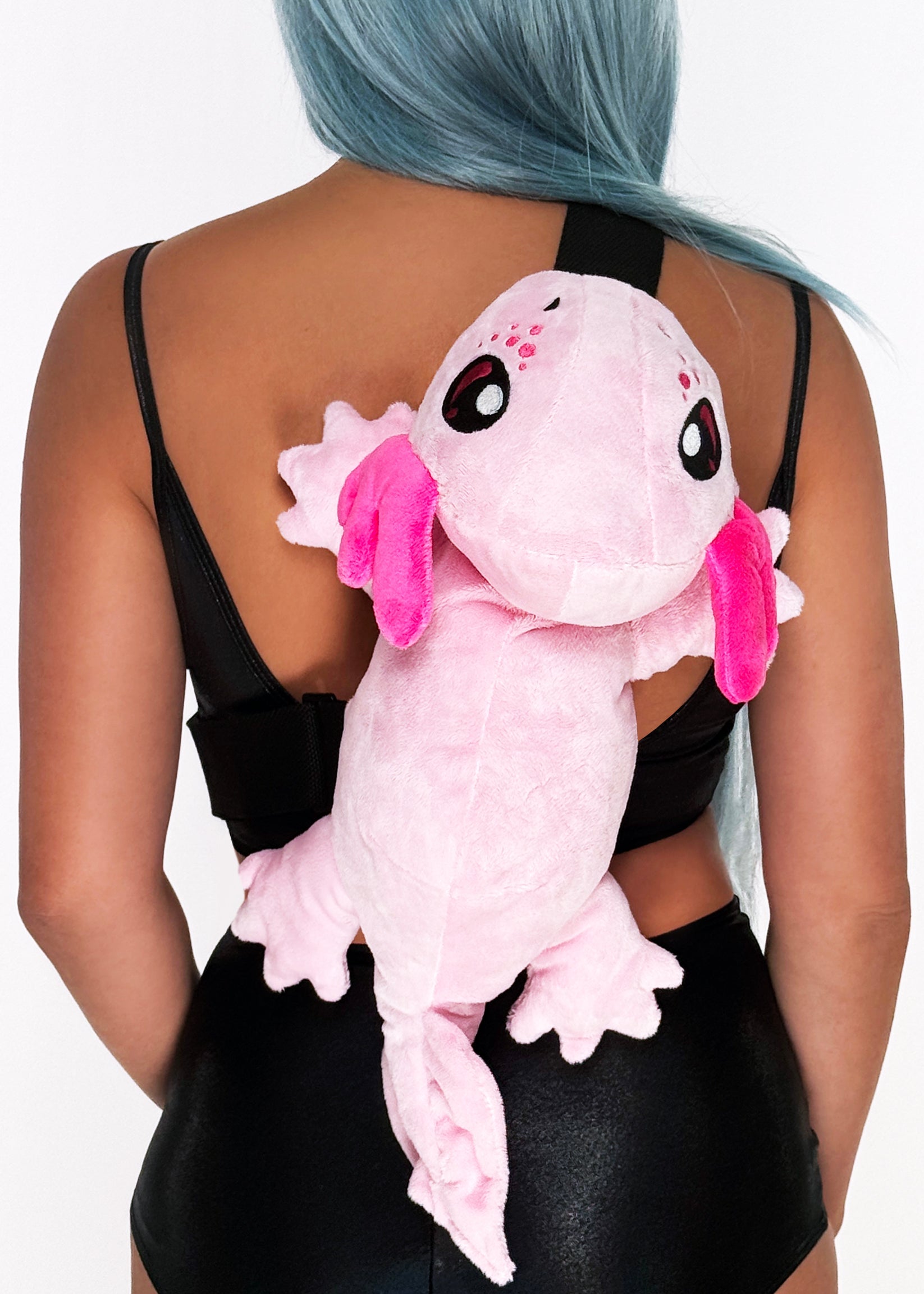  Axolotl Plush Sling Backpack