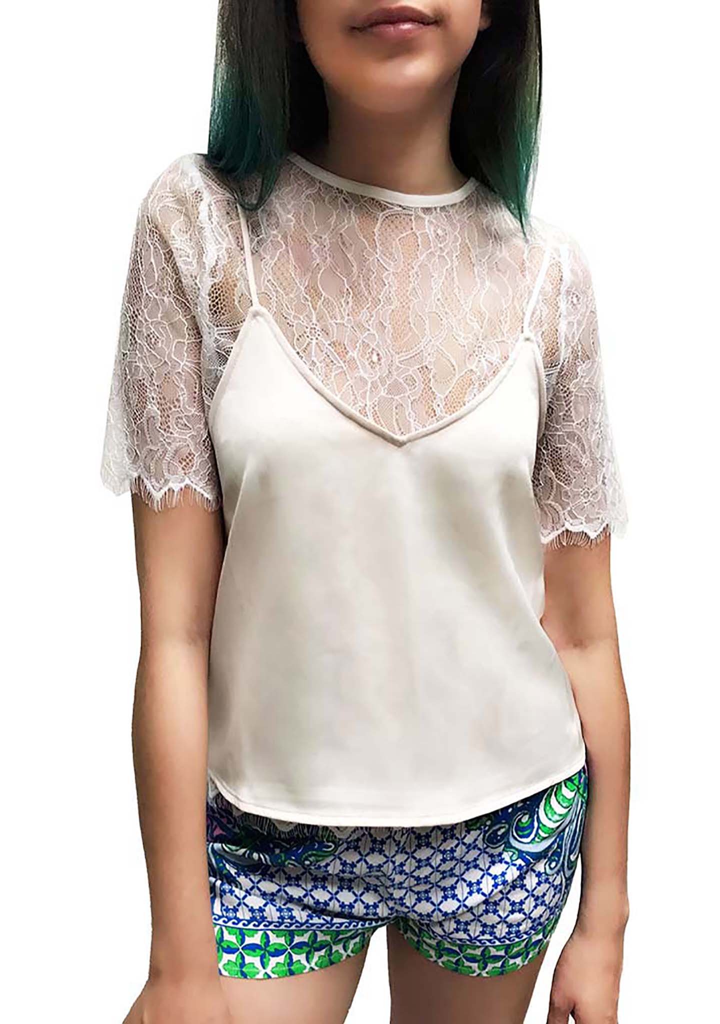  Delphine 2pc Lace Top