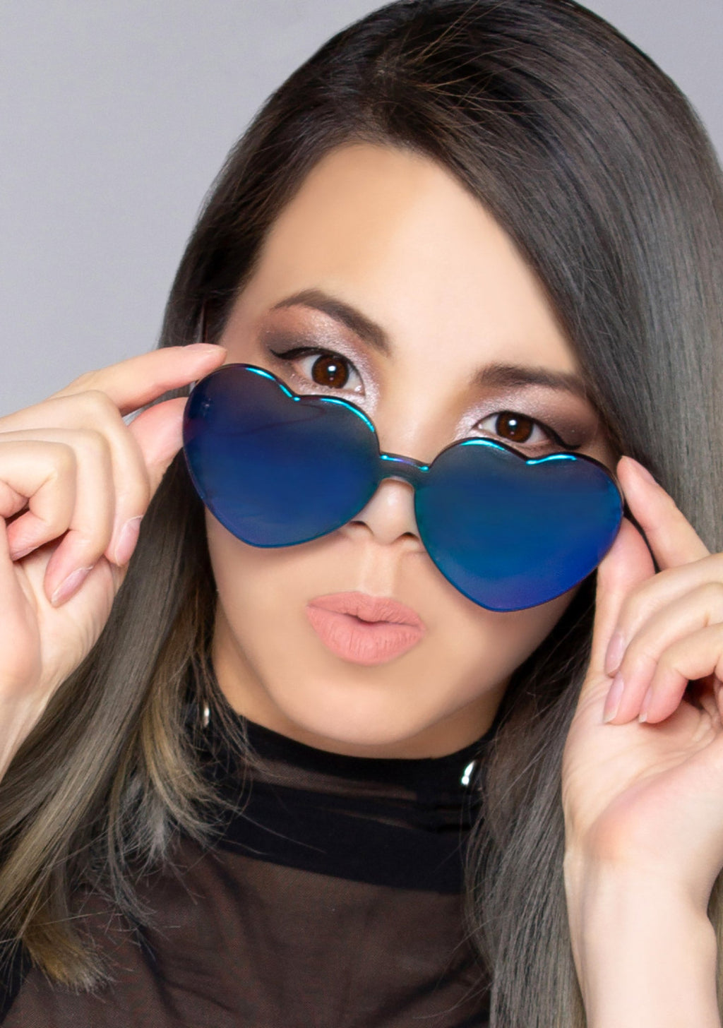 SunnyLife Midnight Love Heart Sunglasses