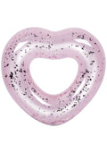 SunnyLife Pink Heart Glitter Pool Ring