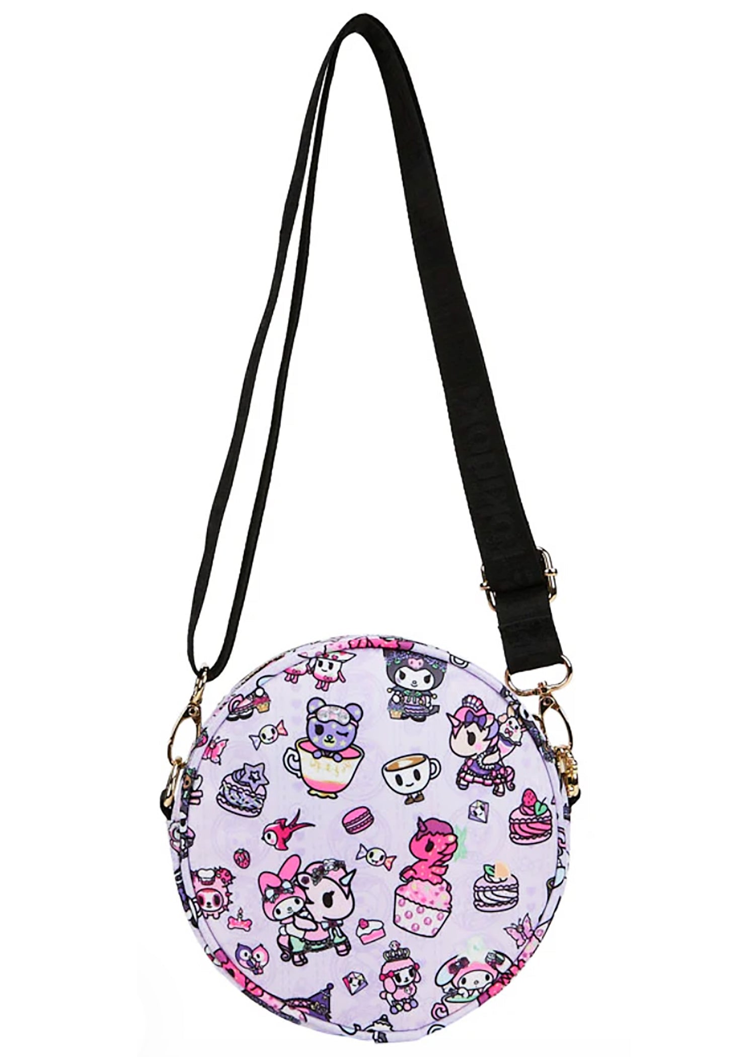  Sanrio Kuromi & My Melody Garden Party Round Small Crossbody Bag