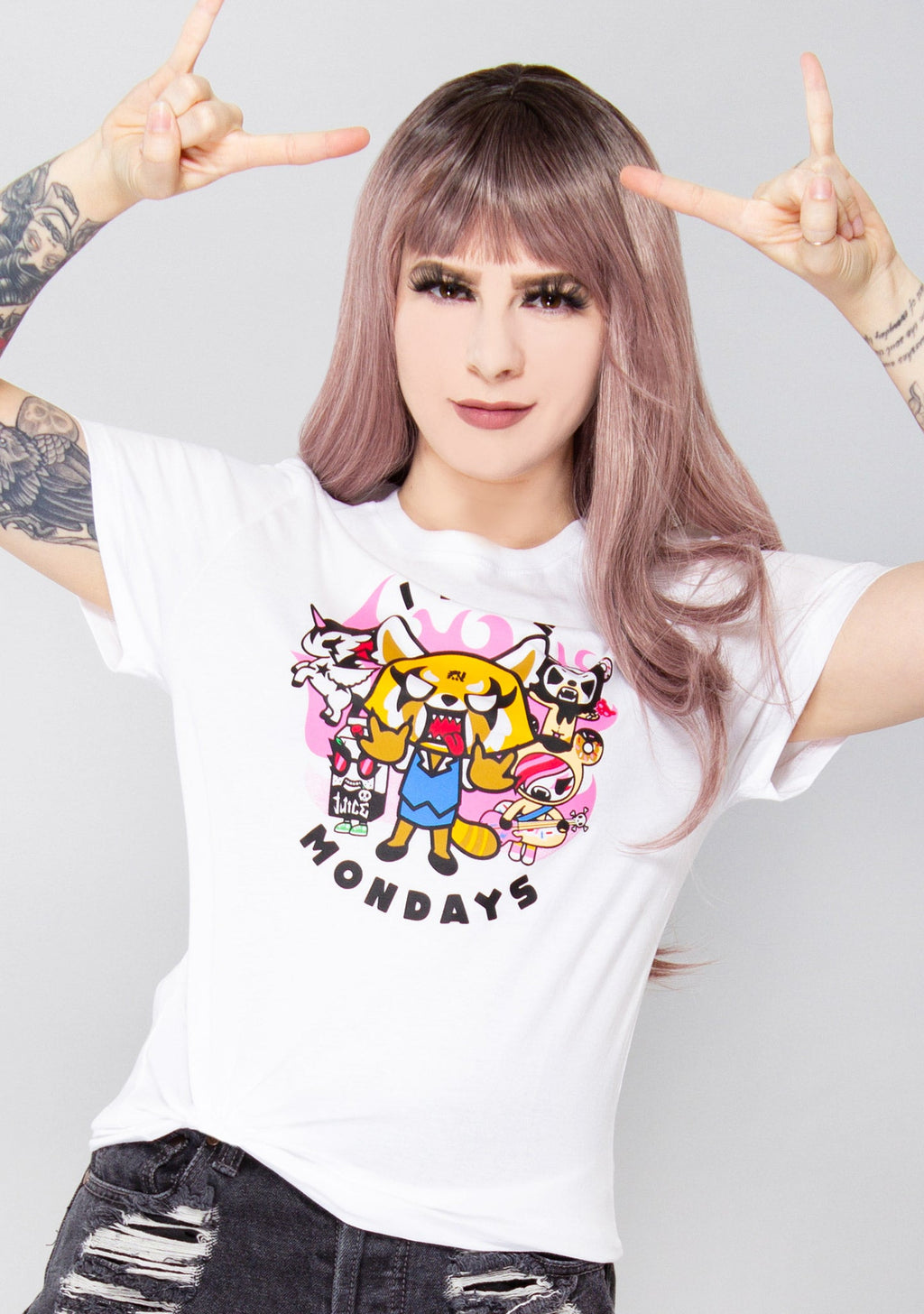  Aggretsuko No Mondays T-Shirt