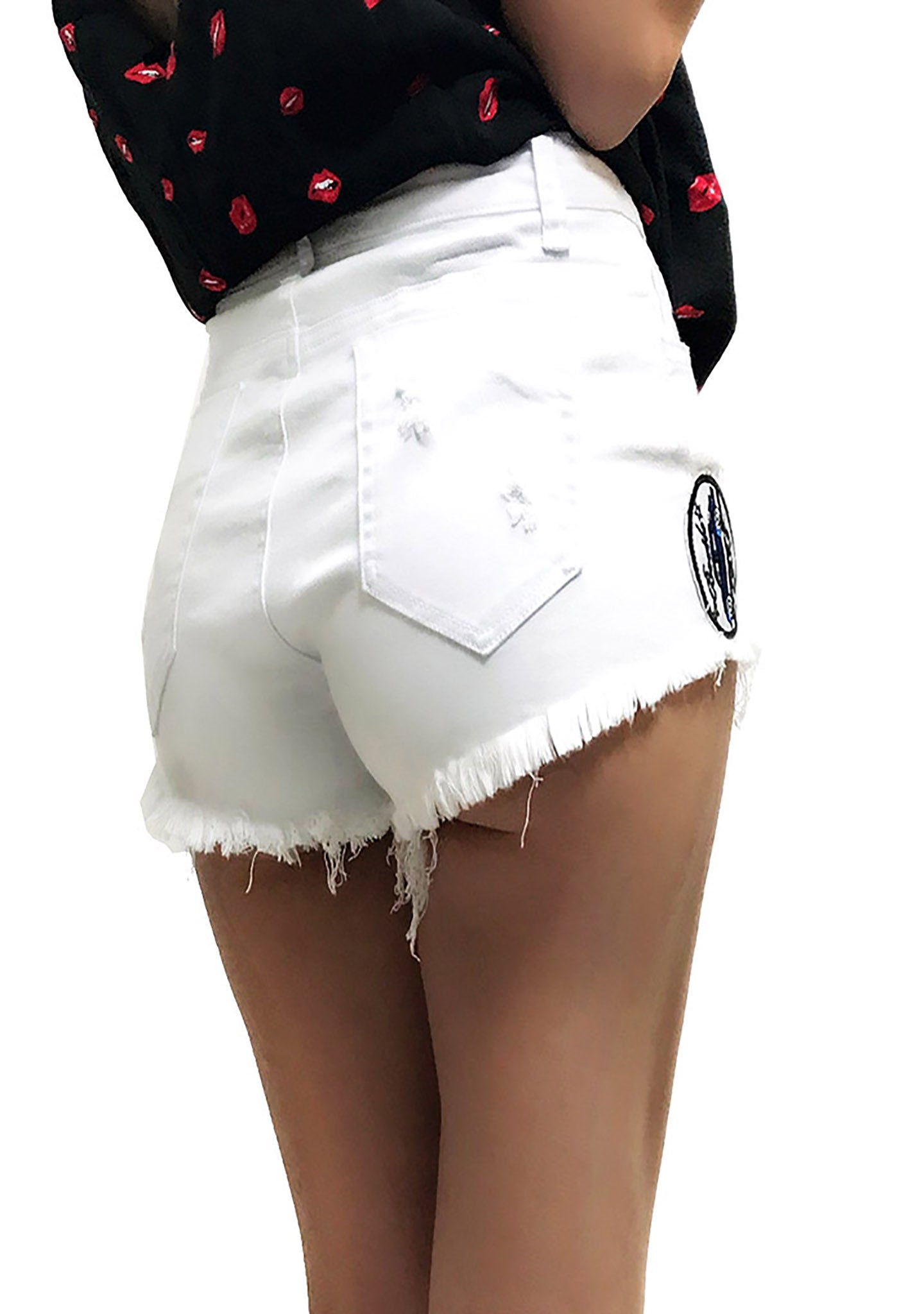 Uniq Patched Denim Shorts