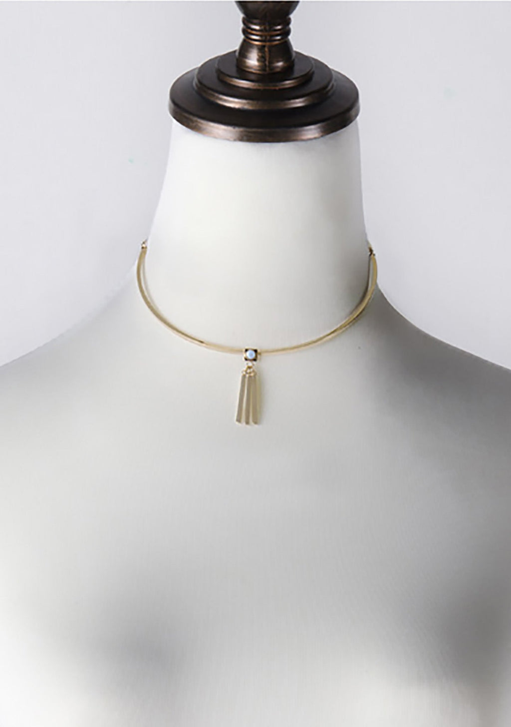  Ava Choker In Gold/Sky