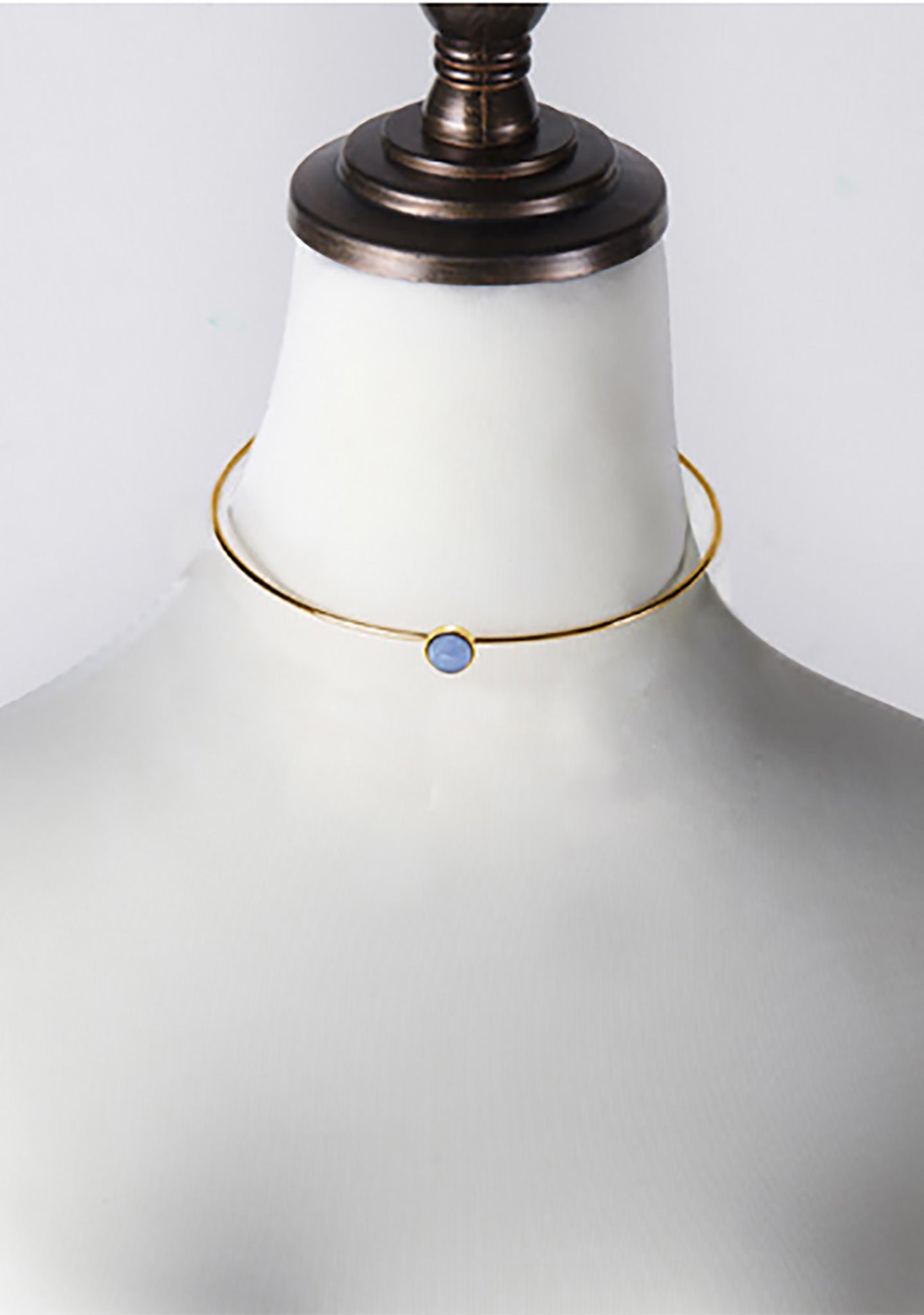 Mia Choker In Gold/Sky