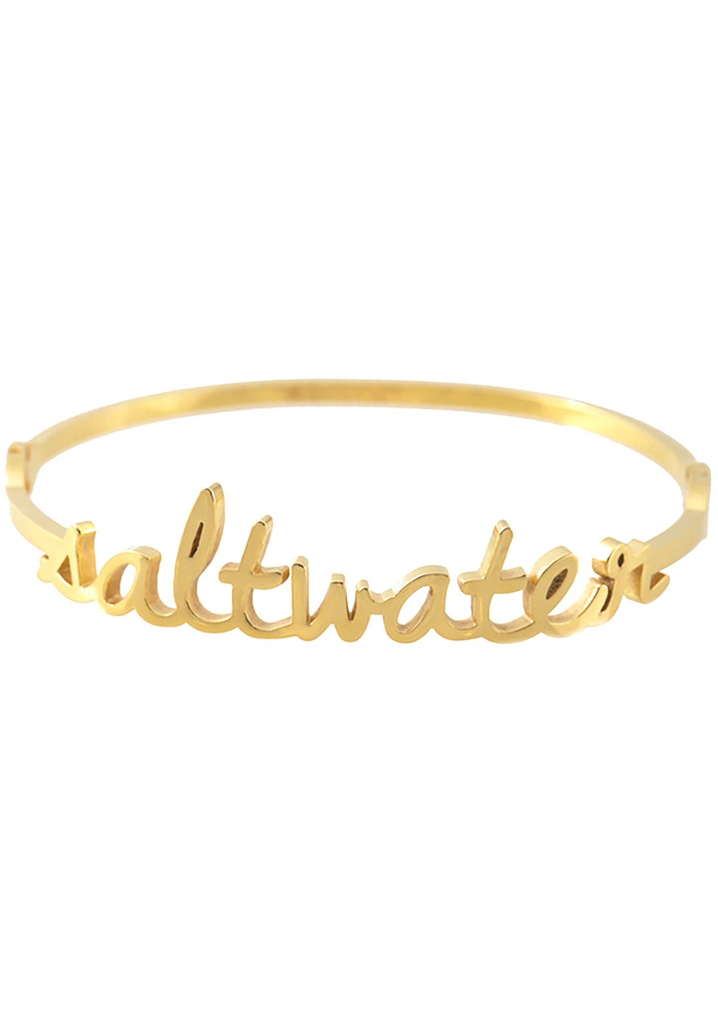  Wanderlust + Co Saltwater Bangle In Gold
