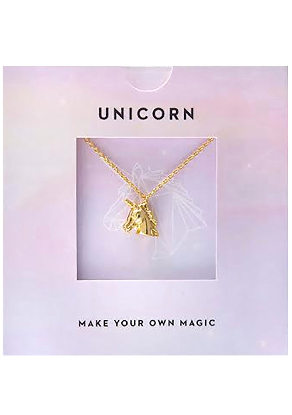  Emoji Unicorn Necklace In Gold