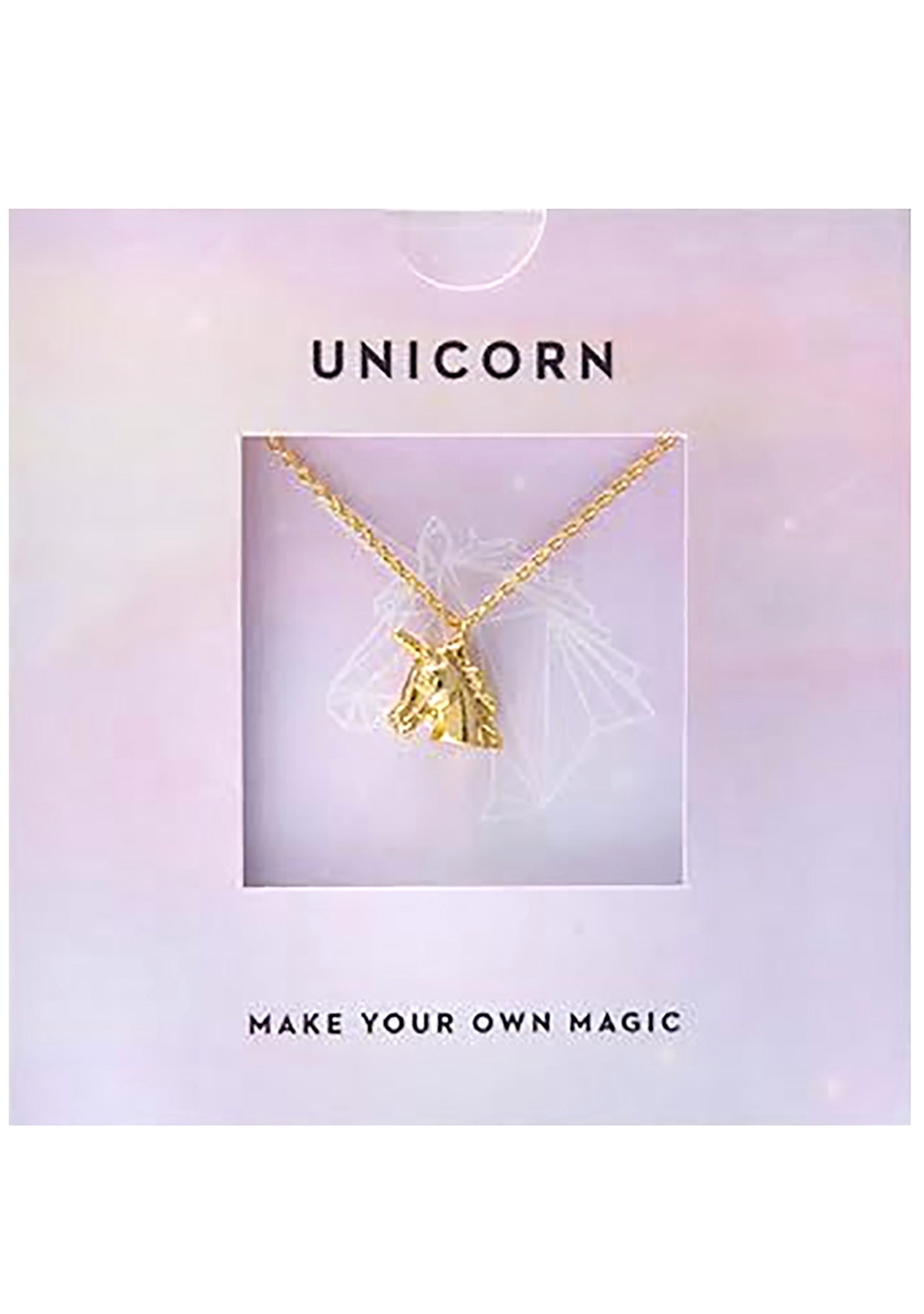  Emoji Unicorn Necklace In Gold