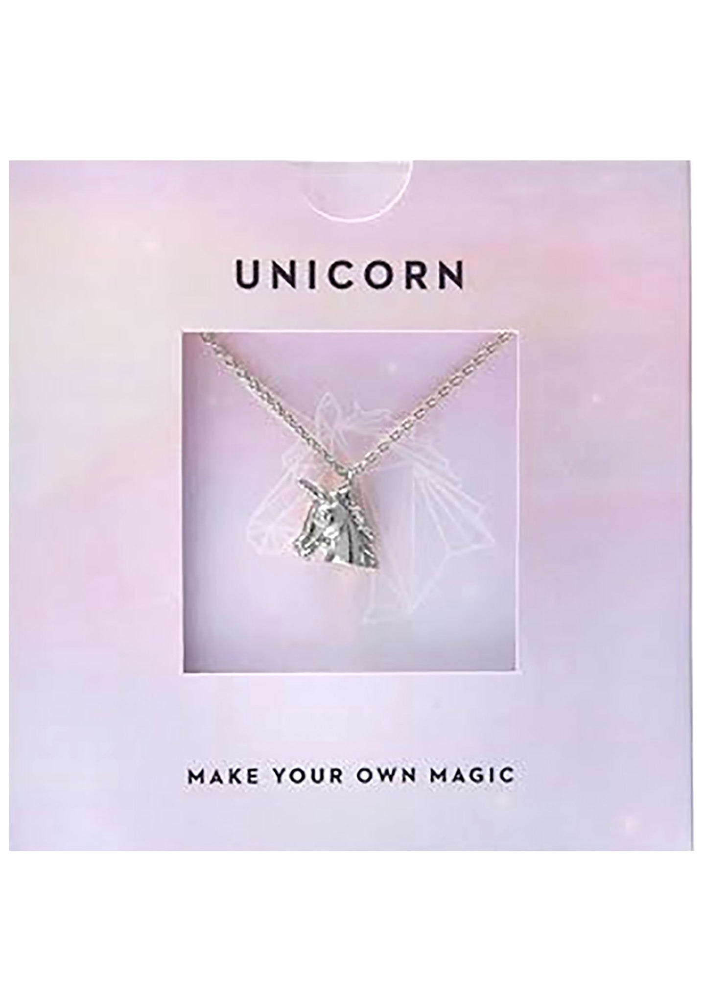  Emoji Unicorn Necklace In Silver