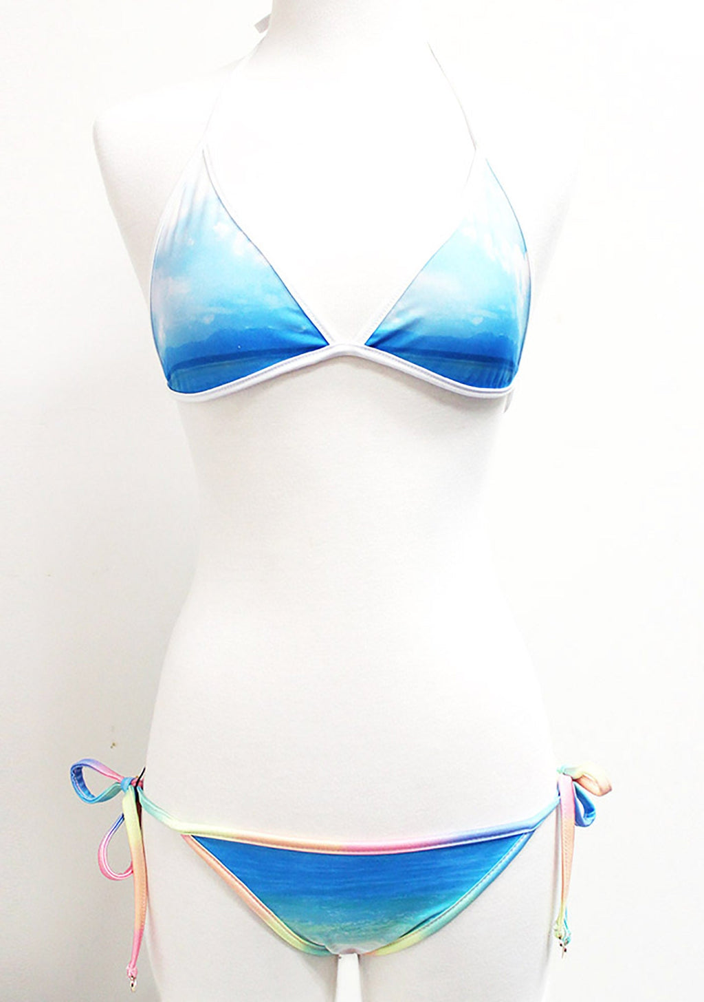  Swim Wildfox Sunset Contrast Reversible Bikini Top