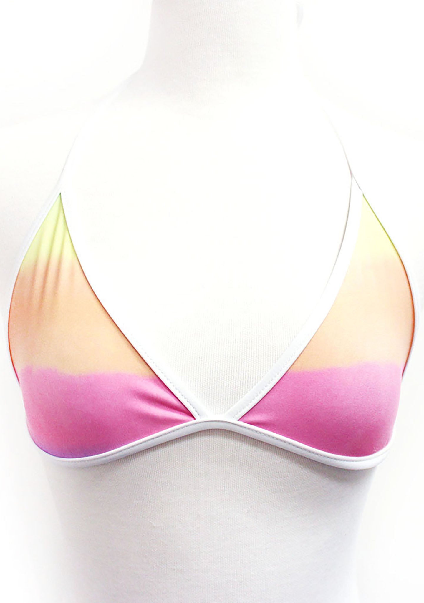  Swim Wildfox Sunset Contrast Reversible Bikini Top