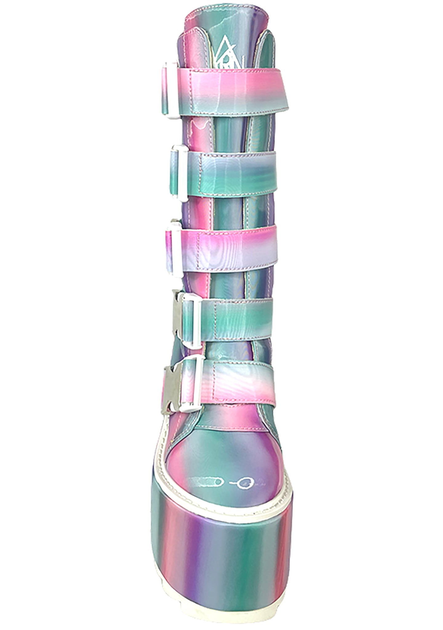  Dune Techno Platform Boots In Prizmatiq Pastel