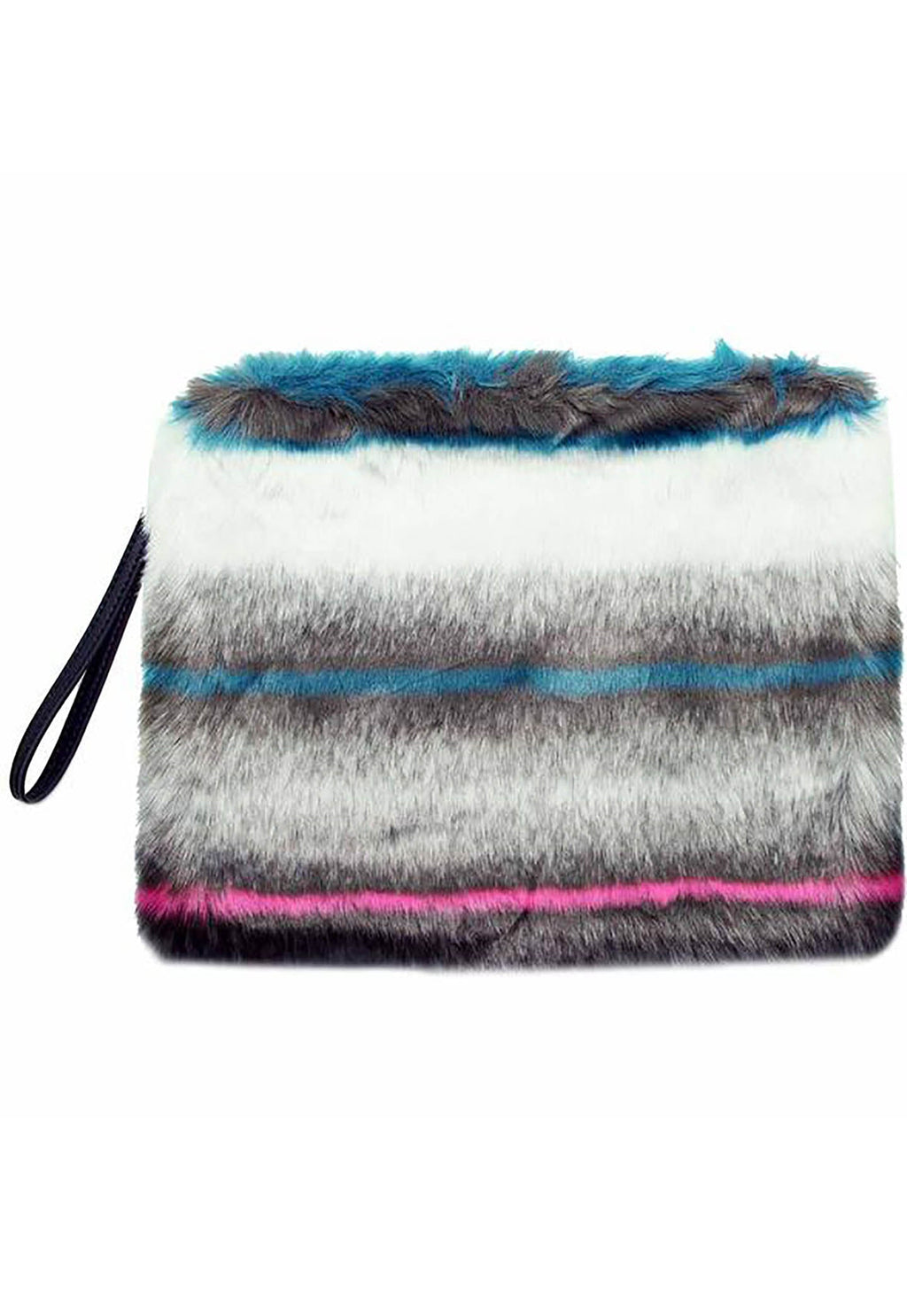  Rabbit Faux Fur Clutch Handbag