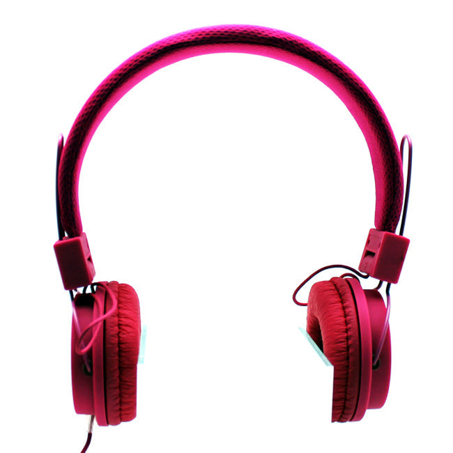  Mesh Stereo Headphones In Pink