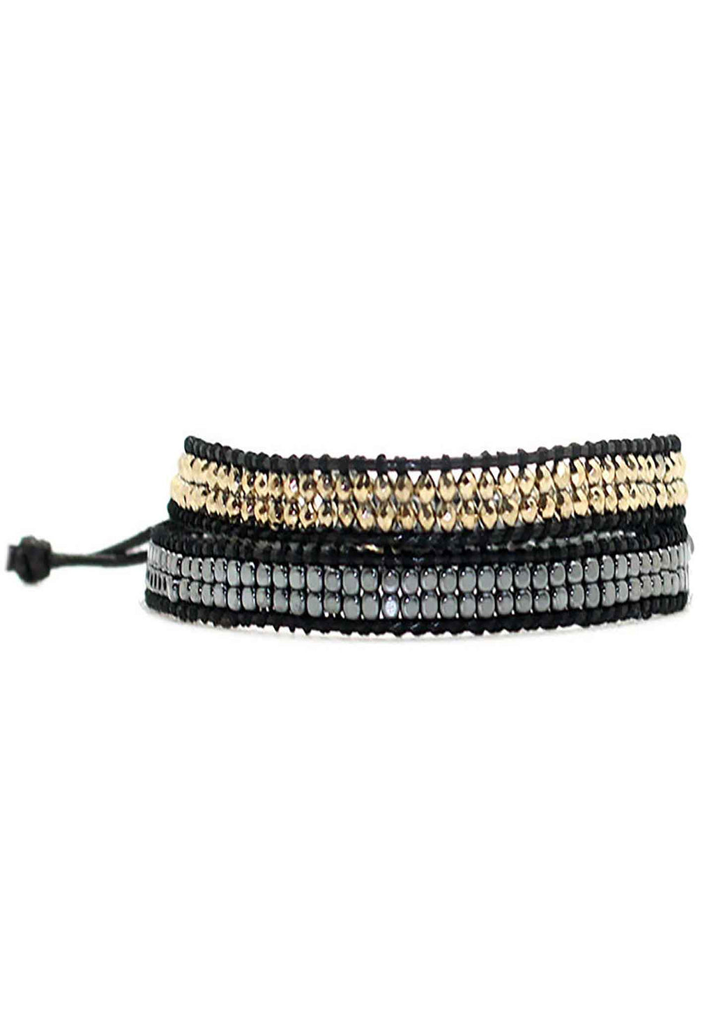  X Katie Soleil Femme Double Wrap Beaded Bracelet
