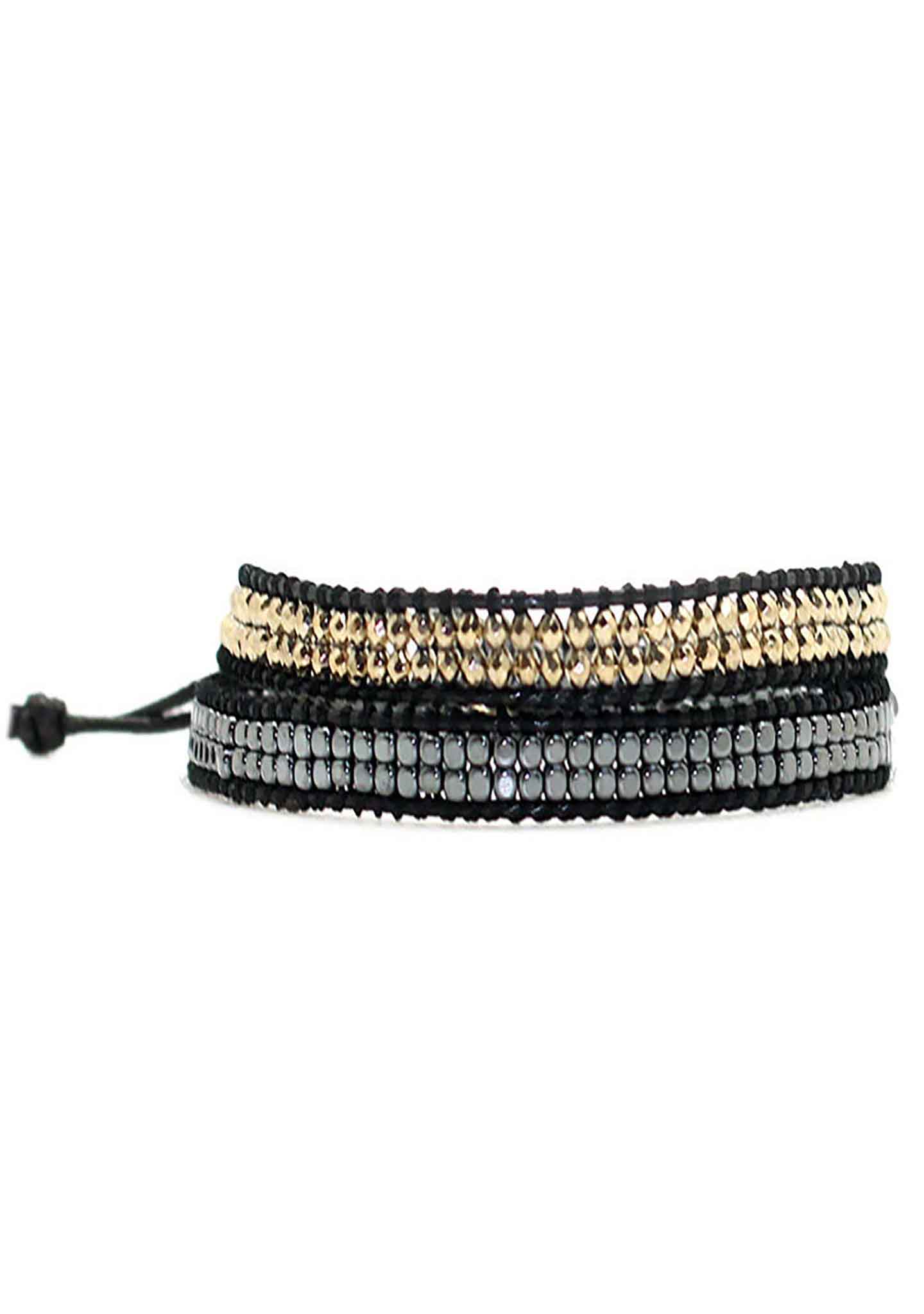  X Katie Soleil Femme Double Wrap Beaded Bracelet