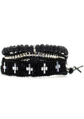  X Katie Soleil Maddox Triple Wrap Beaded Bracelet