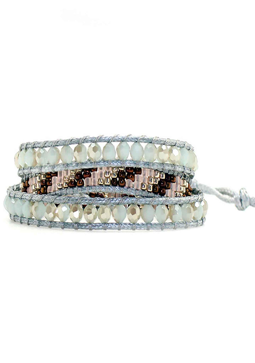  X Katie Soleil Sienna Triple Wrap Beaded Bracelet