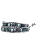  X Katie Soleil Zen Double Wrap Beaded Bracelet